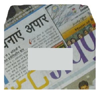 C6 envelop 'India', krantenpapier, pakje à 20 stuks